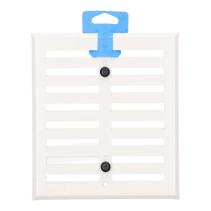 Grelha regulável aluminio 0.8 branco 170x190mm