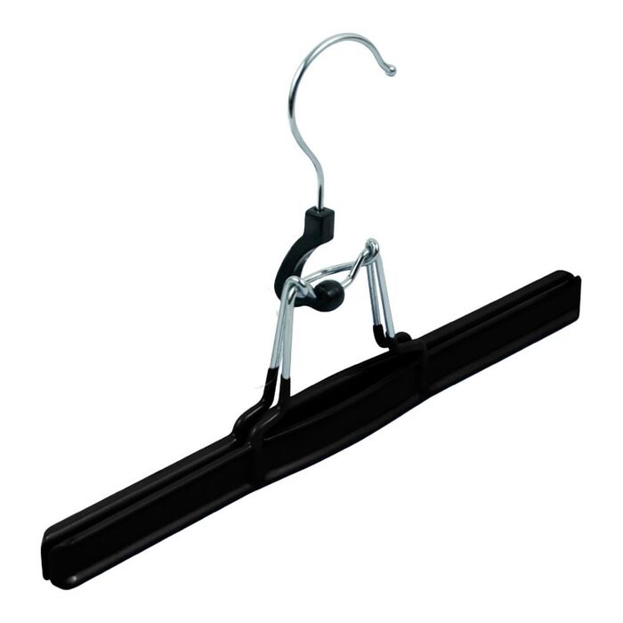 Cabide antiderrapante para saia/calças, cor preto