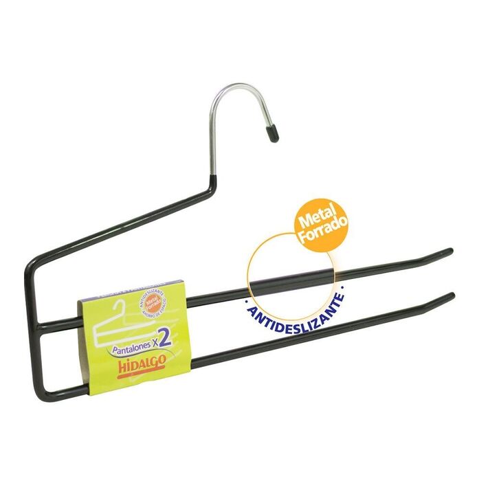Cabide antiderrapante para 2 calças, cor azul