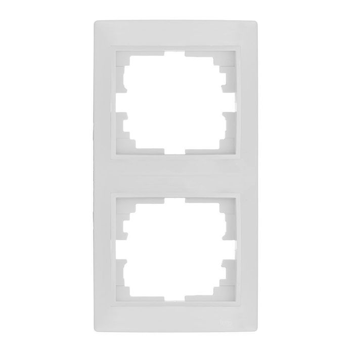 Espelho vertical duplo branco 81x154x10mm série europa solera erp62u