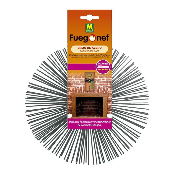 Limpa fuligem ouriço de aço ø250 mm