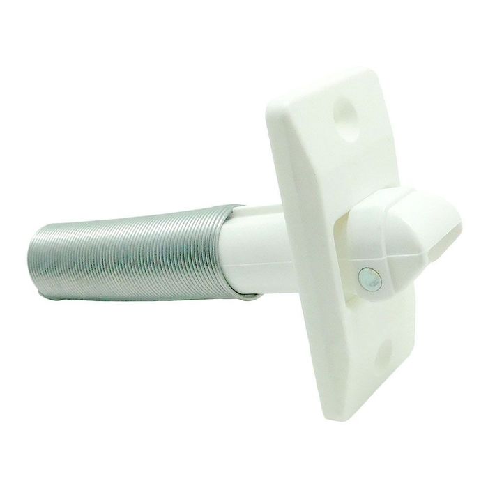 Guia de correia oscilante com mola pr28 branca, 75 x 40 mm