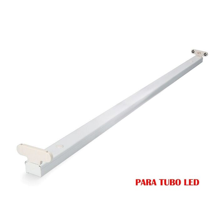 Armadura fluorescente para tubo led 2x22w eq 58w 220v 153cm edm