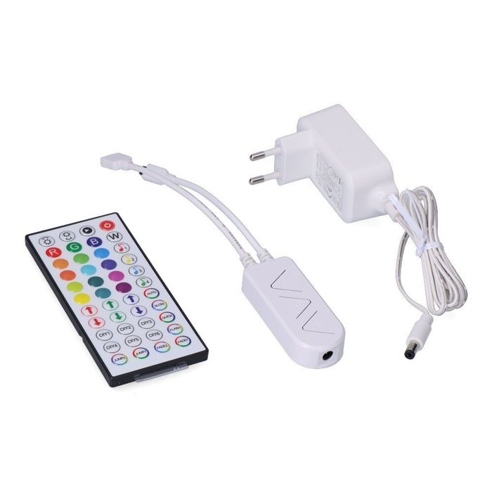 Controlador + comando + transformador para tira de led rgb ref. 31933