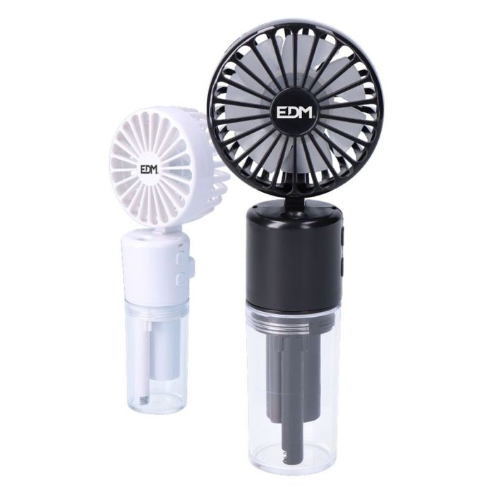 Ventoinha de nebulização recarregável, 4 velocidades, 6,2 x 16,4 cm. cores sortidas