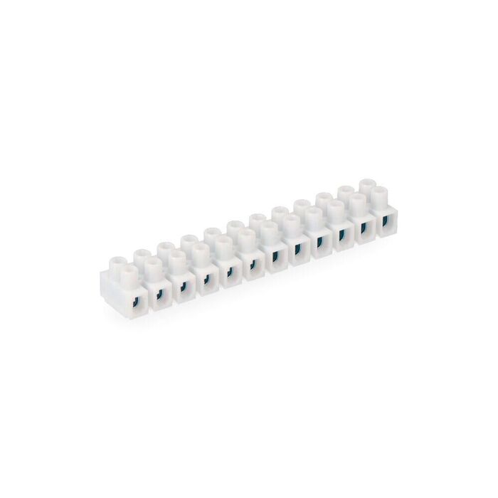 Régua de junção de 4mm, 12 conectores, homologada, branca