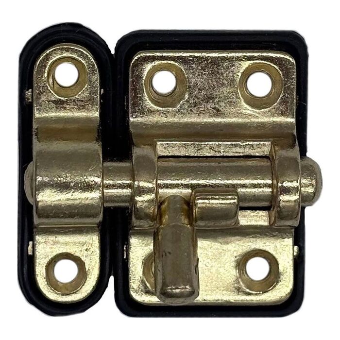 Fecho base plástica reforçada 25 mm dourado