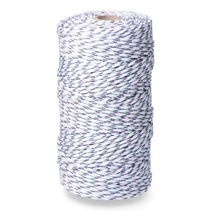 Corda trançada polipropileno tricolor, calibre 5 mm x 200 m