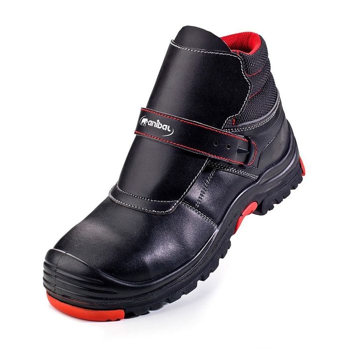 Bota de soldador termópilas, design metal free, en20345 s3 hi ci hro src, tamanho 43