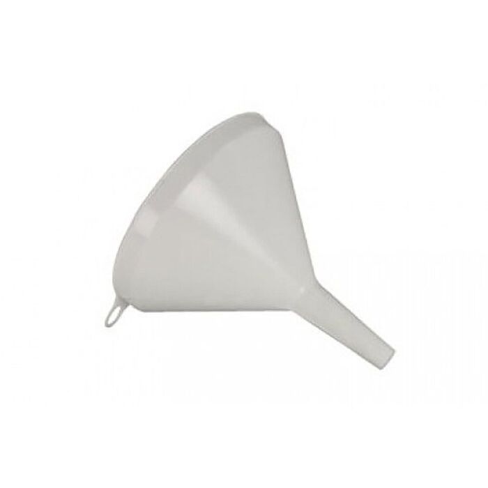 Funil de plástico com bico rígido para transfega de líquidos, ø240 mm