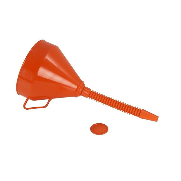 Funil de plástico com bico flexível para transferência de líquidos, ø160 mm