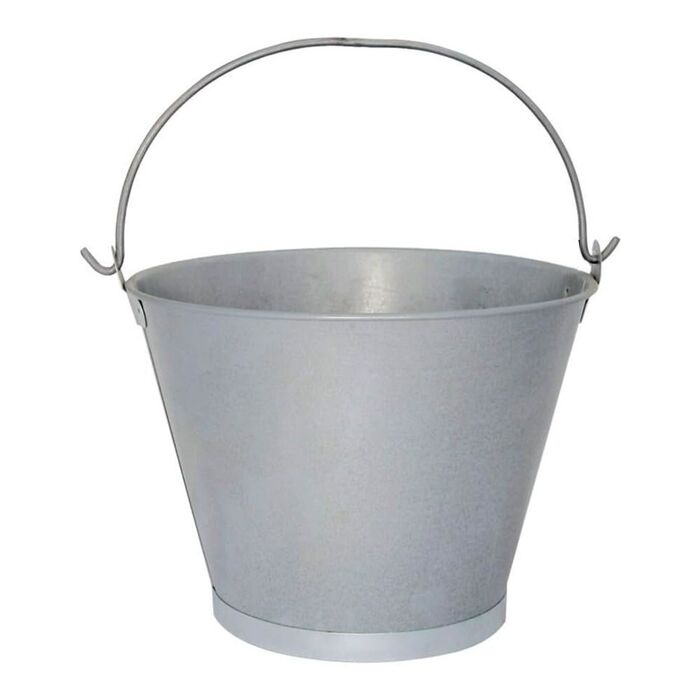Balde cônico galvanizado com alça lisa, 8 l, ø30,5 x 23 cm