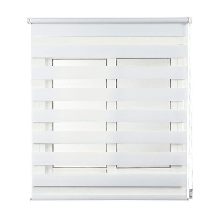 Cortina de rolo clip & fix, dia e noite, branca 75 x 180 cm