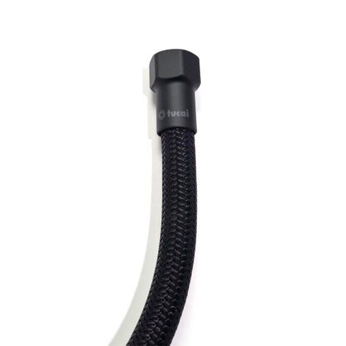 Mangueira flexível preta de 40 cm de altura - 3/8 pol
