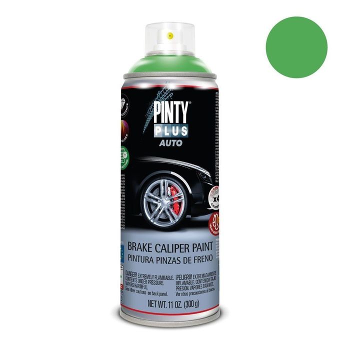 Tinta spray auto 520 cc pinças de freio pf136 verde