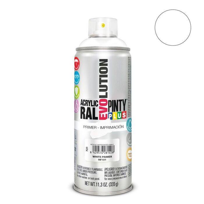 Spray imprimação water-based 520cc iw101 branco 320 g