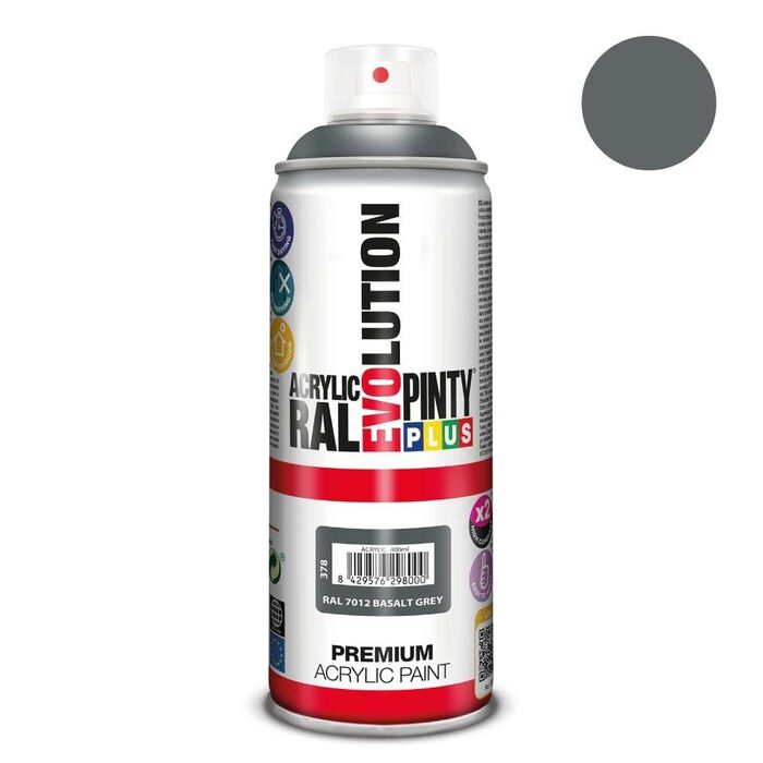 Tinta acrílica spray evolution 520 cc ral 7012 cinza basalt 300 g
