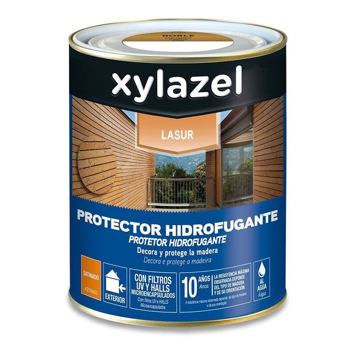 Carvalho cetim decorativo à base de água lasur 750 ml