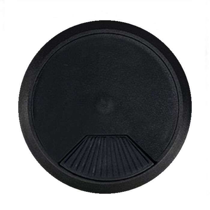 Tampa passa-cabos tpc01 ø60 x 22 mm preto, blister