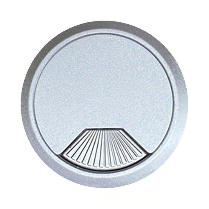 Tampa passa-cabos tpc01 ø60 x 22 mm prata, blister