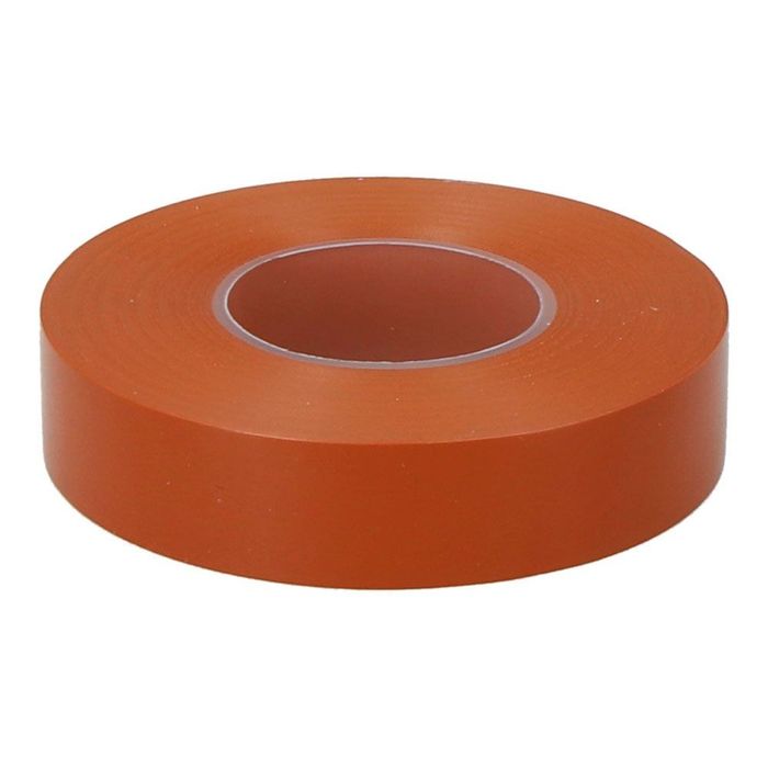 Fita isolante eletricidade profissional pvc alta aderência 19 mm x 33 m castanho