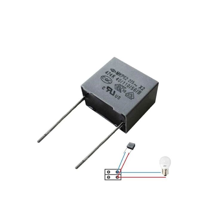 Pack 5 condensador para lâmpada led edm