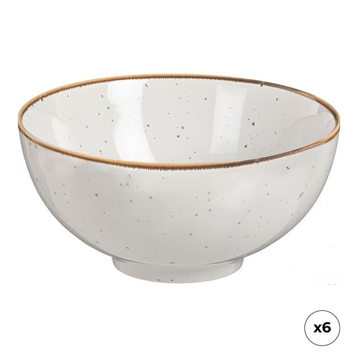 Pack 6 peças tigela de porcelana akiko ø15 cm