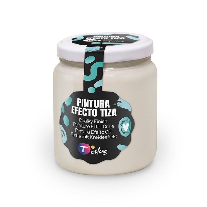 Tinta efeito giz, cor branco roto, 175 ml
