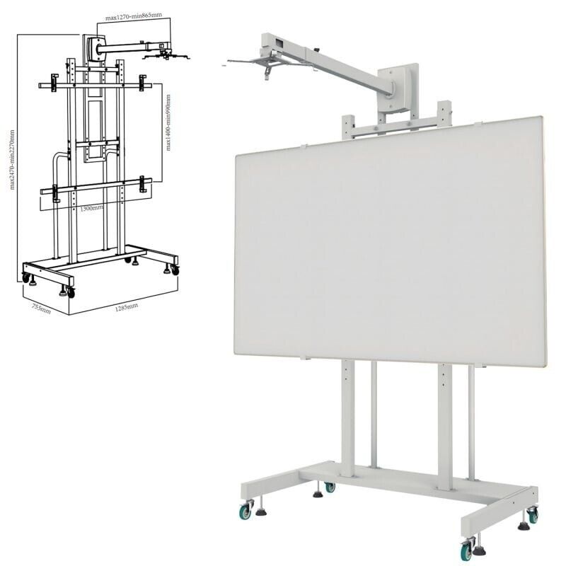 Soporte para Pizarra Interactiva Approx appIBSTD/ 80-120'