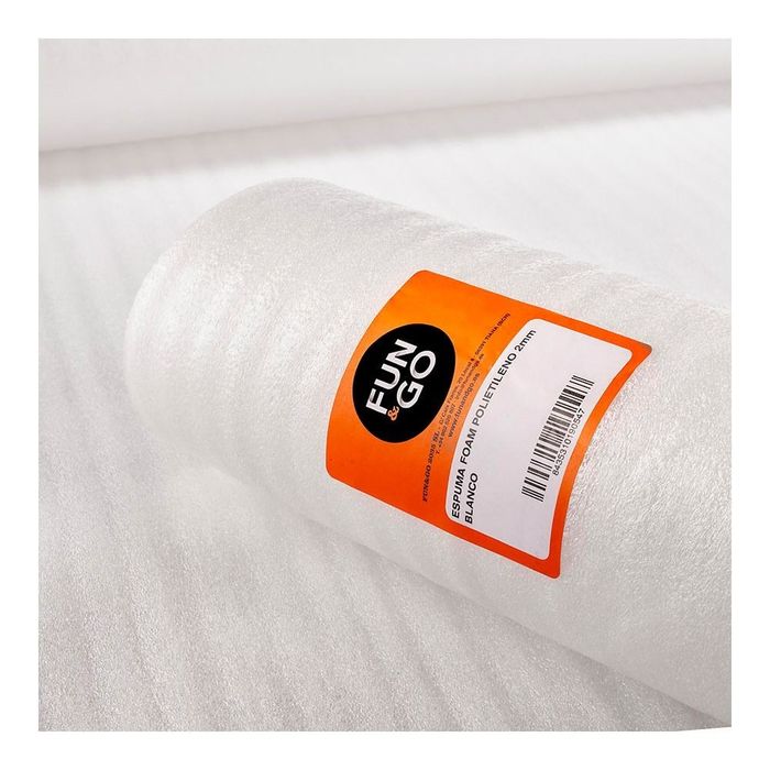Espuma foam 1mm branco 1,20 x 10 m