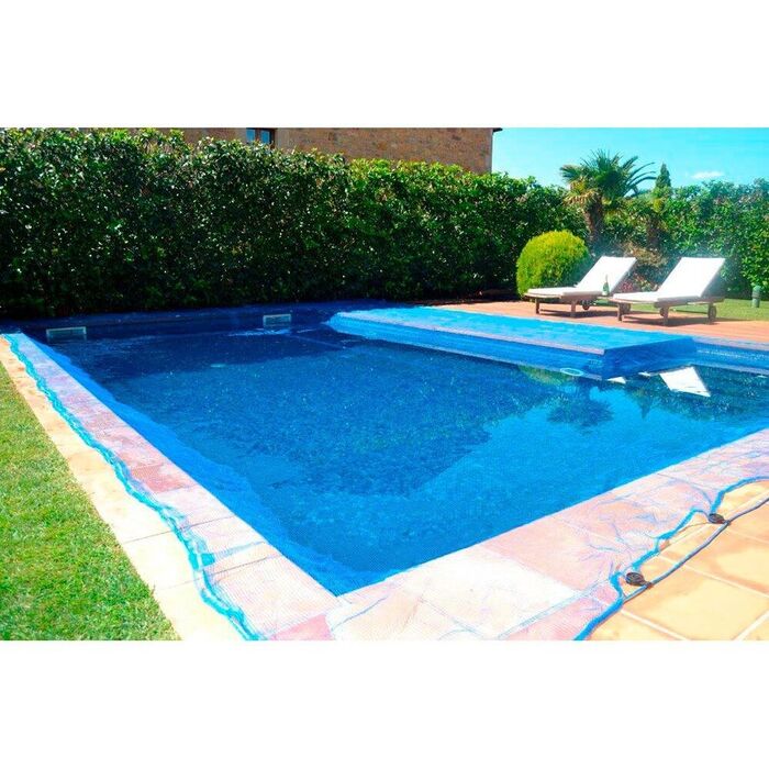 Malha para piscina leaf pool cobver 4 x 8 m