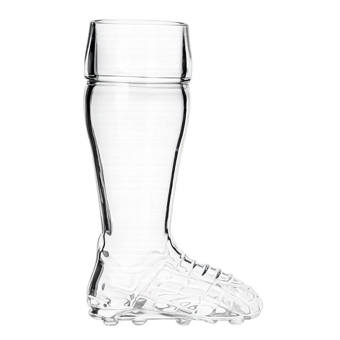 Jarra de vidro em formato de chuteira de futebol, 0,5 l