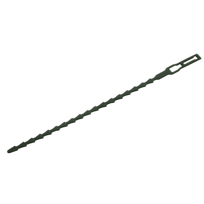 Abraçadeiras reutilizáveis e ajustáveis, cor verde, 17 cm, 40 un.