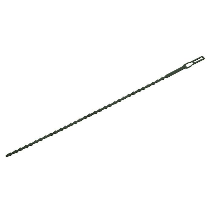 Abraçadeiras reutilizáveis e ajustáveis, cor verde, 33,5 cm, blíster 12 un