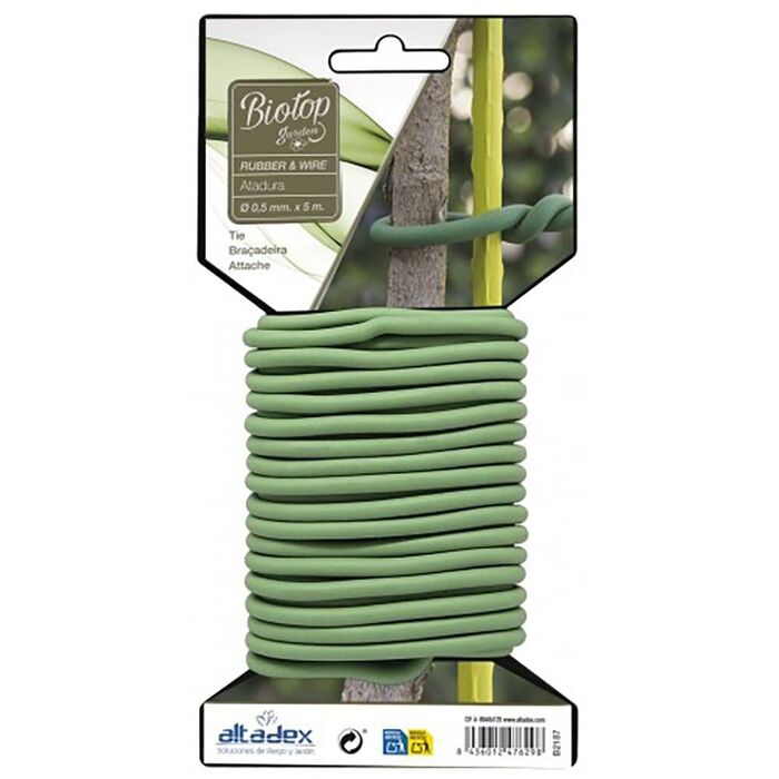 Cordel de borracha com arame, ø5 mm x 5 m