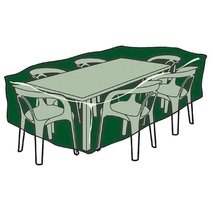 Capa protetora para mesa e cadeiras, 143 x 225 x 90 cm, 100 g/m²