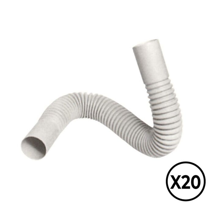 Pvc flexível curva ø 16 mm, 20 unid.