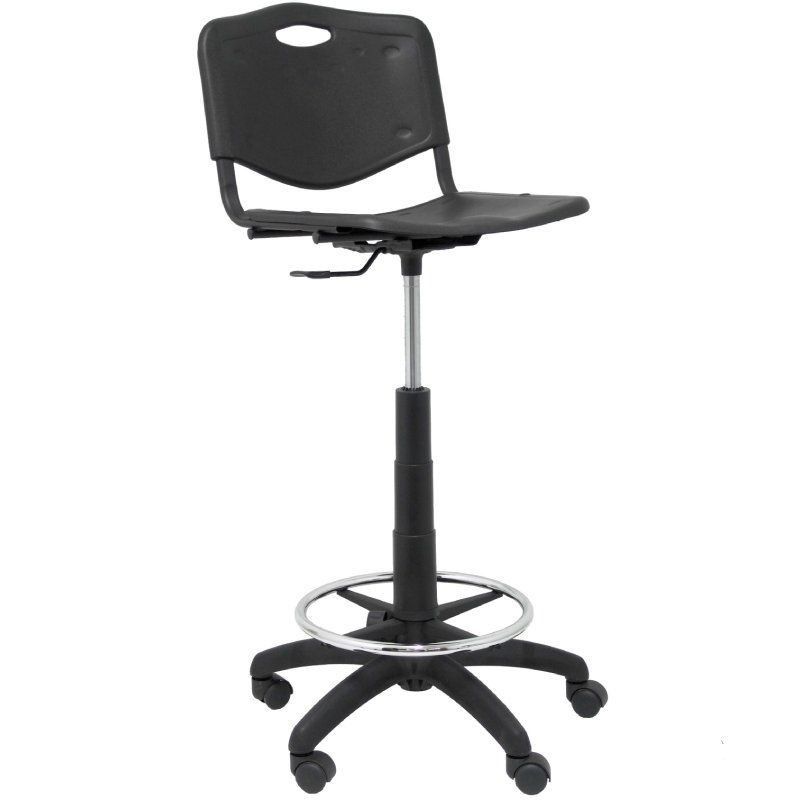 Taburete Piqueras y Crespo Robledo PVC T26GNI840RN/ Negro