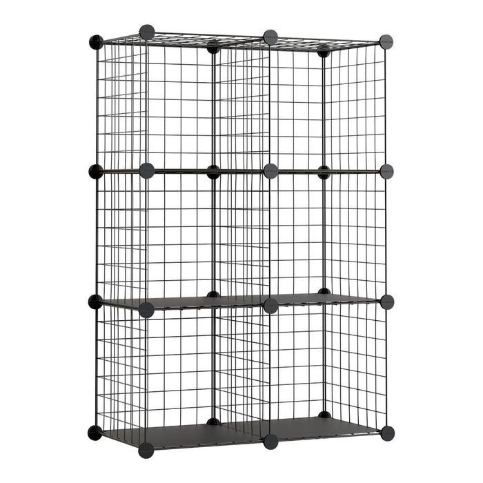 Estante modular de metal titan c6 preta