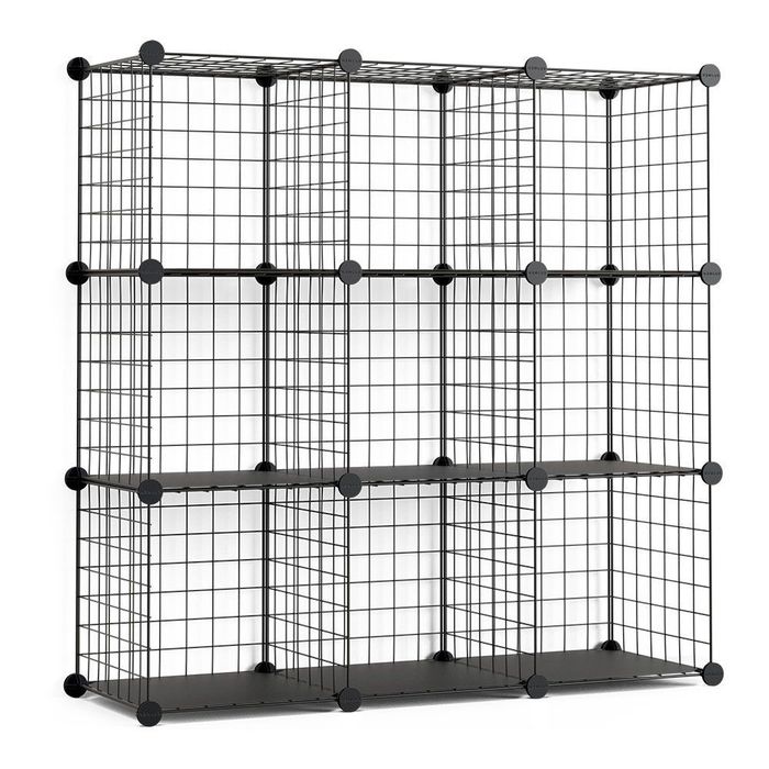Estante modular de metal titan c9 preta