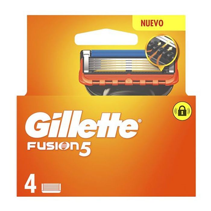 Recarga lâminas fusion5, pacote com 4 uds
