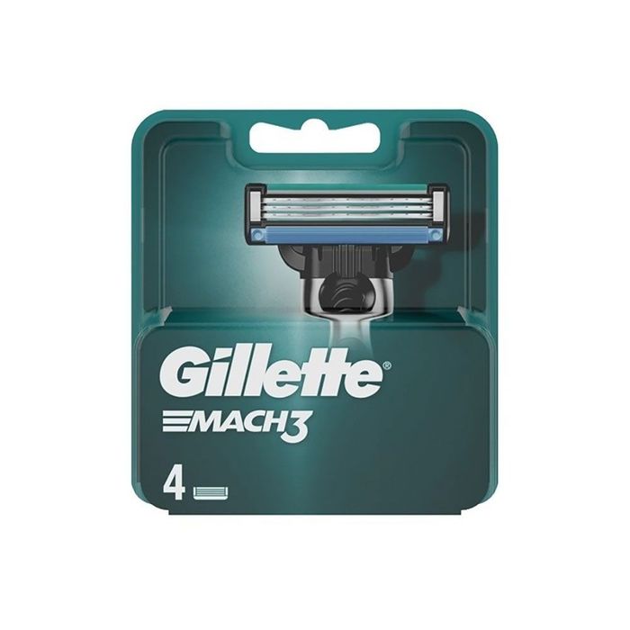 Gillette rec mach3 pack 4 lâminas de reposição