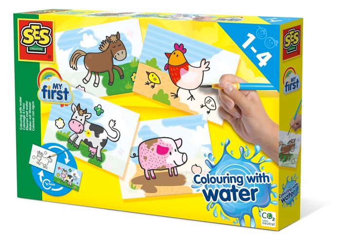 NINCO - Meu Primeiro Colorir com Água os Animais da Quinta S14455