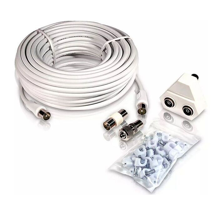 Cabo de antena tv coaxial tipo pal 15m swv2209w/10 philips