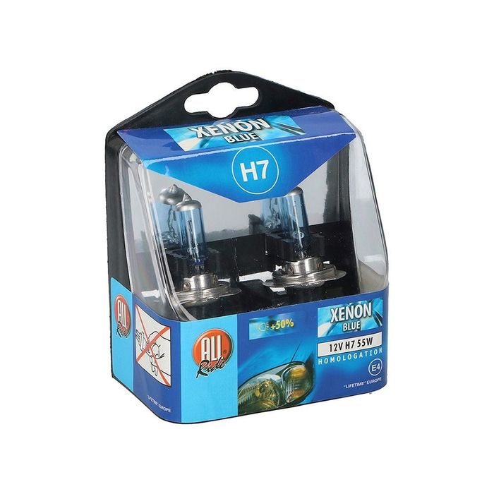 Set 2 lampada para automovel 12v h7 xenon 55w