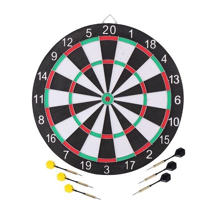 Jogo alvo ø42cm incluí 6 dardos