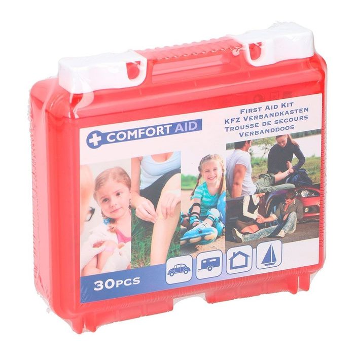 Kit de primeiros socorros 30 peças, 14,5 x 5 x 14 cm