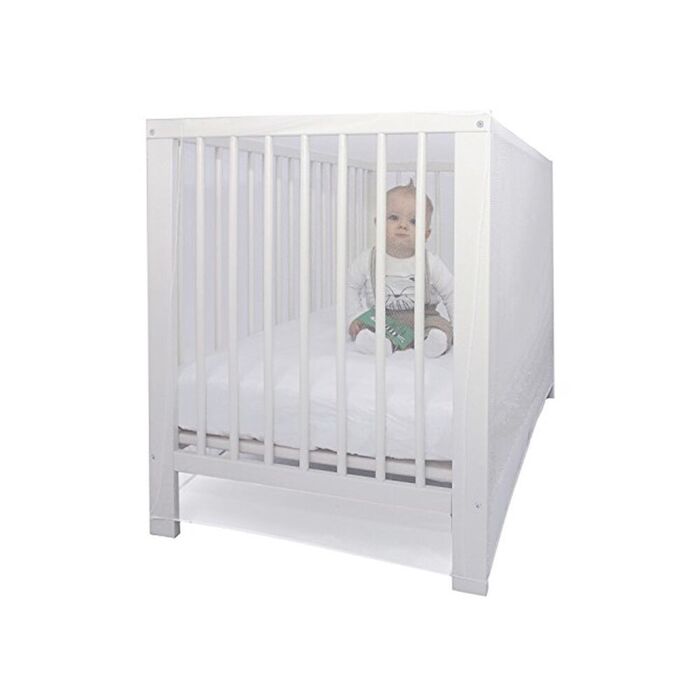 Mosquiteiro para berço de bebê, branco, 145 x 74 x 82,5 cm