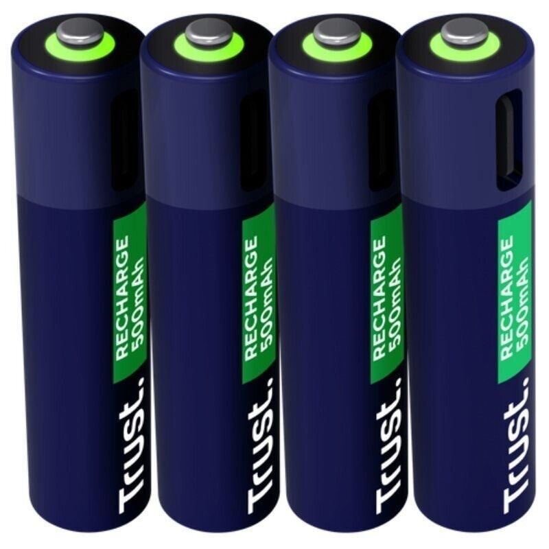 Pilhas Aaa Recarregáveis Usb-c - 4 Pacotes de Pilhas Aaa Recarregáveis Usb-c Para Consumo de Energia Sustentável