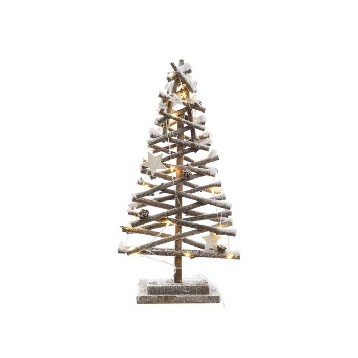 Árvore de troncos micro led efeito neve 25x12x50cm
